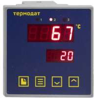 Термодат-10К7-М - одноканальный ПИД-регулятор температуры и аварийный сигнализатор со светодиодными индикаторами