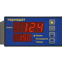 Термодат-10К7-Н - одноканальный ПИД-регулятор температуры и аварийный сигнализатор со светодиодными индикаторами