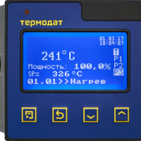 Термодат-16Е6-А - одноканальный регулятор температуры по программе и электронный самописец с графическим 3,5