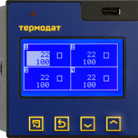 Термодат-17М6 - четырехканальный регистратор температуры, аварийный сигнализатор с графическим 3,5