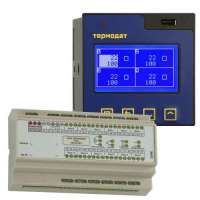 Термодат-25М6 -  электронный регистратор температуры с USB-разъемом, аварийный сигнализатор и позиционный регулятор с графическим 3,5