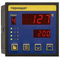 Термодат-11М6 -  двух-, трех- или четырехканальный измеритель температуры, аварийный сигнализатор и регулятор со светодиодными индикаторами