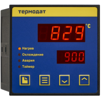 Термодат-12К6-А - одноканальный ПИД-регулятор температуры и аварийный сигнализатор со светодиодными индикаторами