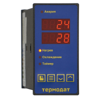 Термодат-12К6-В - одноканальный ПИД-регулятор температуры и аварийный сигнализатор со светодиодными индикаторами